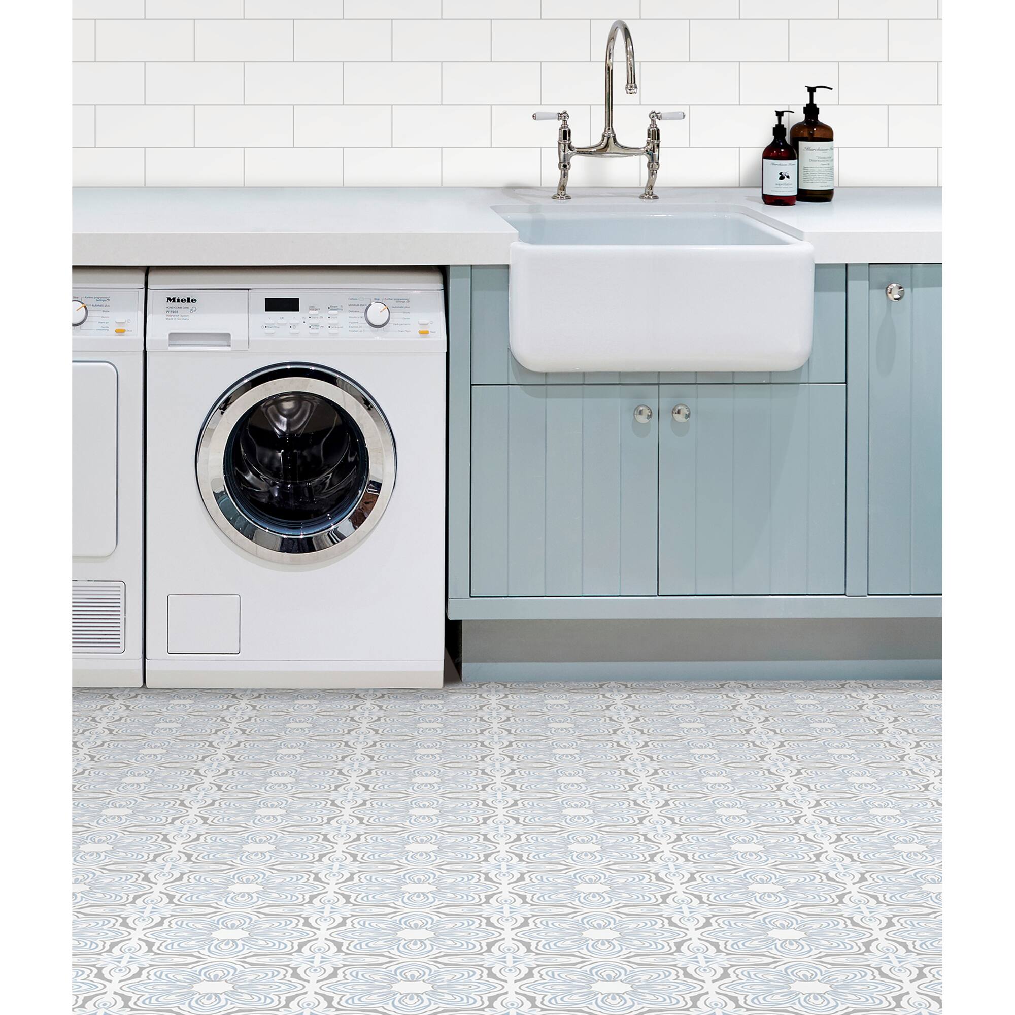 FloorPops Morris Peel & Stick Floor Tiles